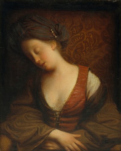 Young Woman Sleeping by Jean Baptiste Santerre
